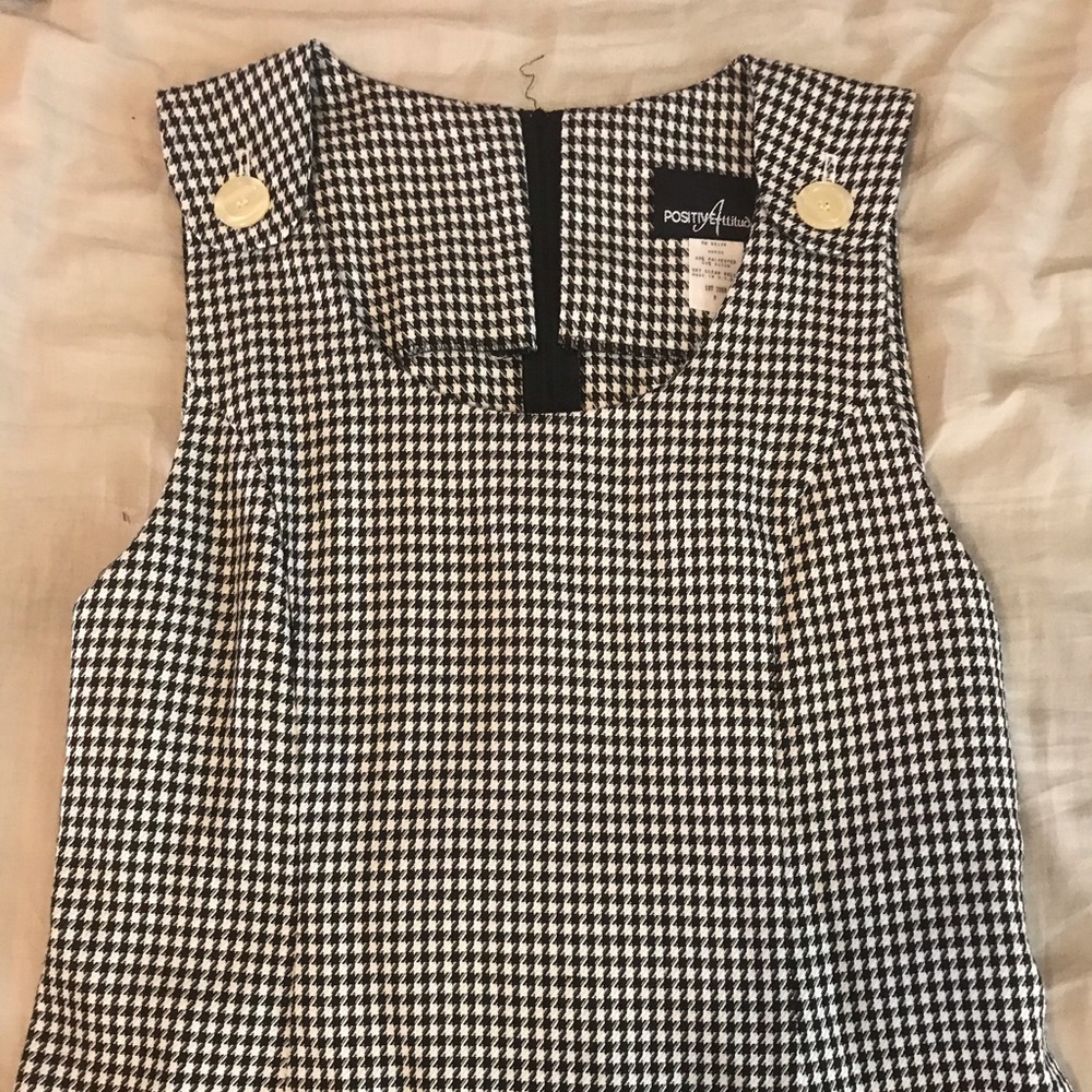 Positive Attitude vintage houndstooth dress